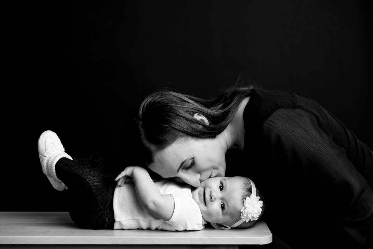 Black & White baby portrait photography