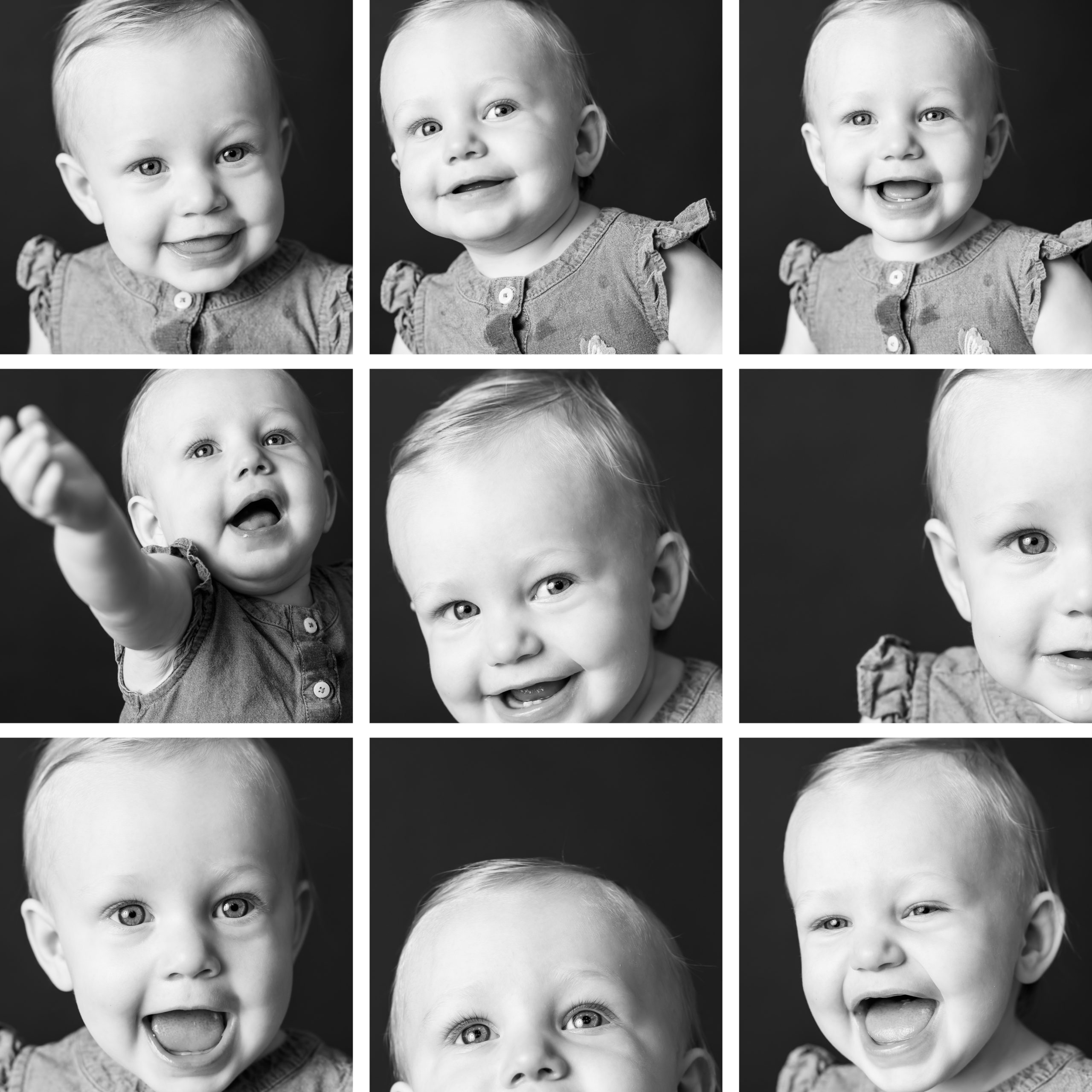 Black & White baby photo portraits by Paper Bunny Studios