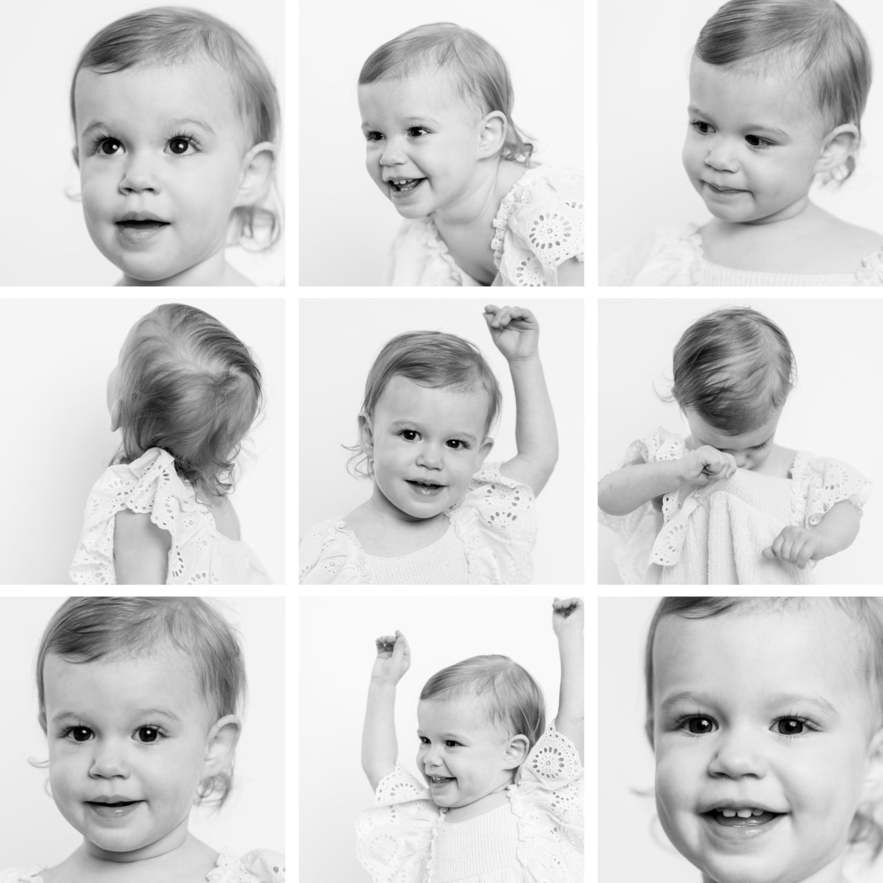 Black and white kids portraits by Paper Bunny Studios Edmonton