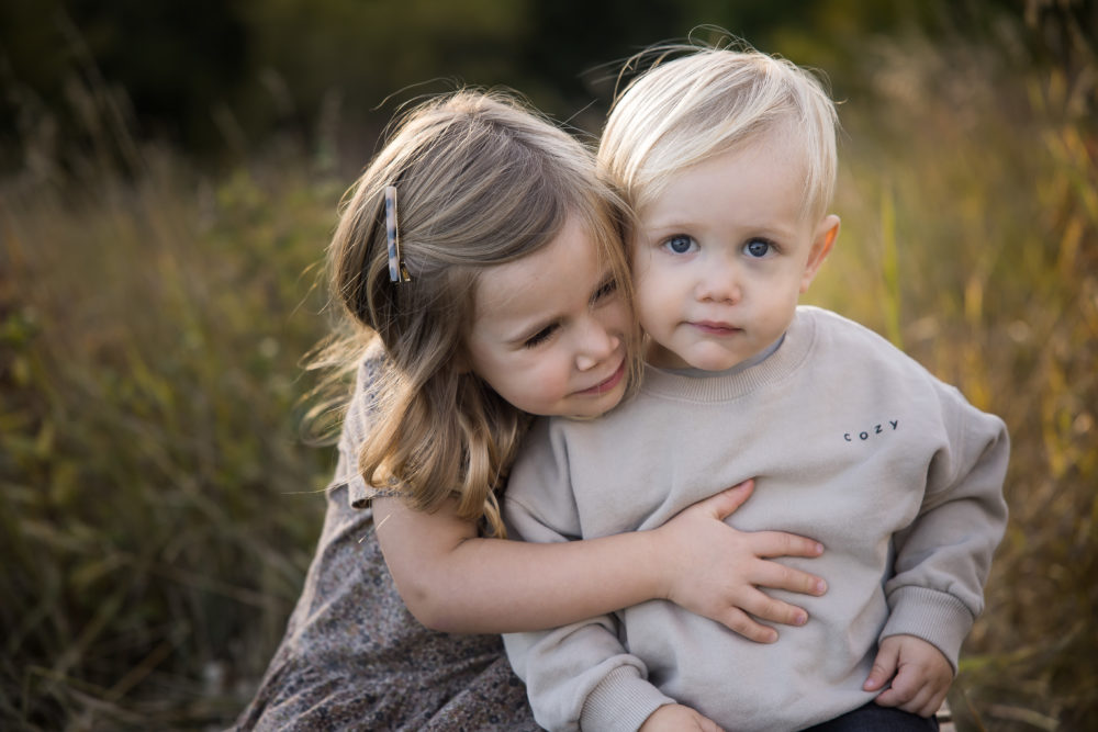 Edmonton outdoor family photos - siblings by Paper Bunny Studios