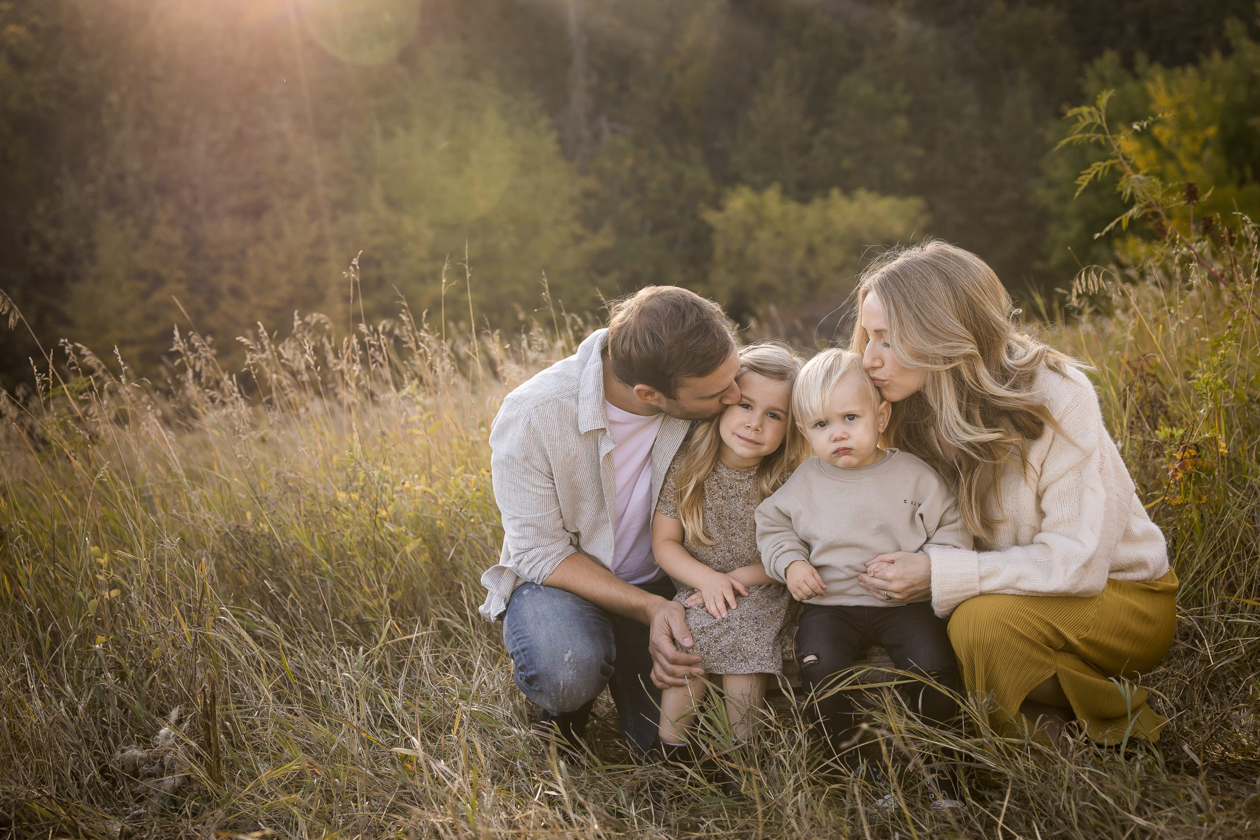 Bergman family photos, outdoor family photo shoot, Edmonton