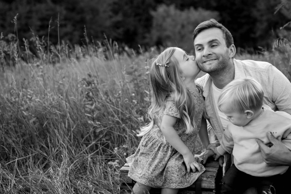 Edmonton Fall family photos - Dad & kids by Paper Bunny Studios