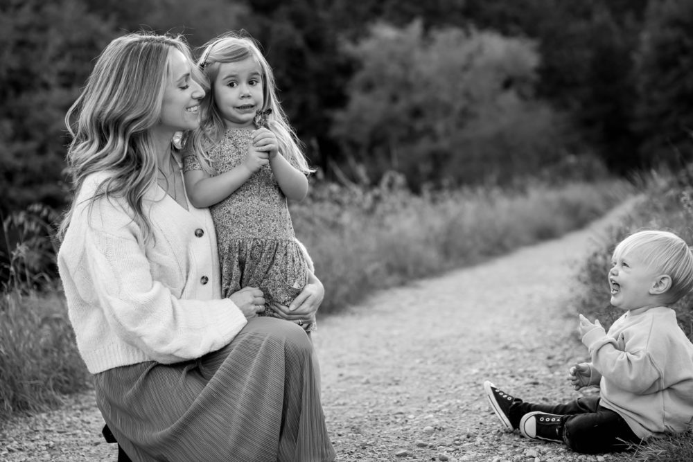Edmonton Fall family photos - sweet candid expression on daughter by Paper Bunny Studios