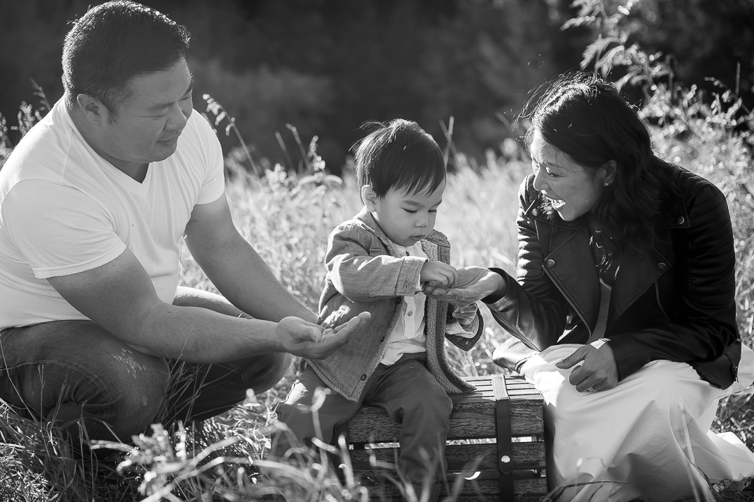 Holmann family black & white outdoor family photos, Edmonton